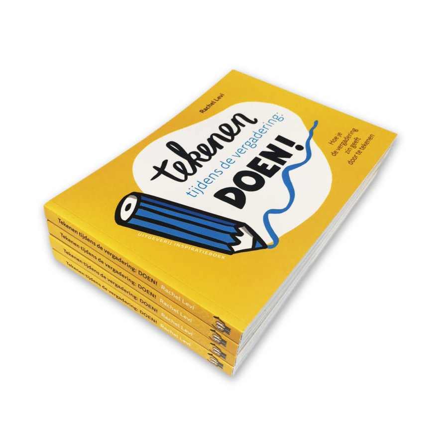 Tekenen tijdens de vergadering DOEN! – Rachel Levi Dit managementboek is rijk geïllustreerd en lekker geschreven. De vormgeving geeft de illustraties ruimte en maakt het een inspirerend geheel.