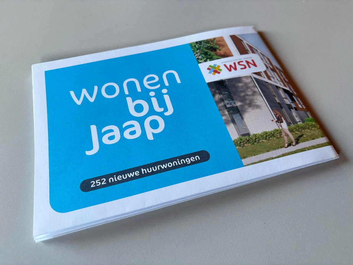 Wonen bij Jaap - gevouwen informatiekrant voor nieuwe huurders