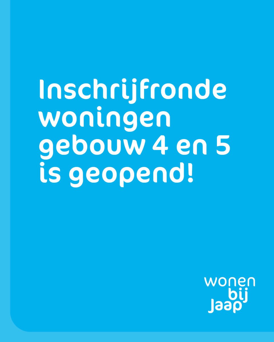 Wonen bij Jaap Instagram post