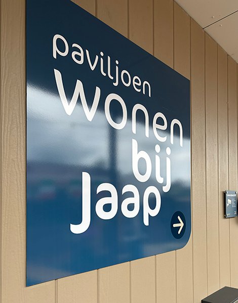 Wonen bIj Jaap gevelbelettering